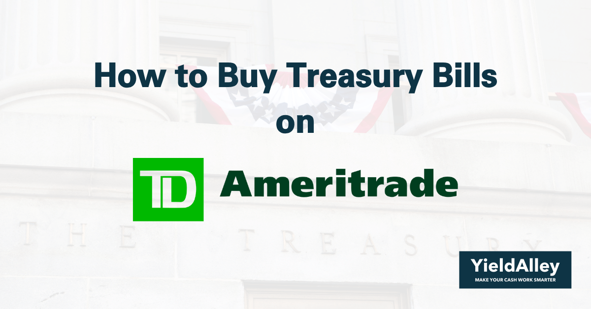 how to buy treasury bills on td ameritrade